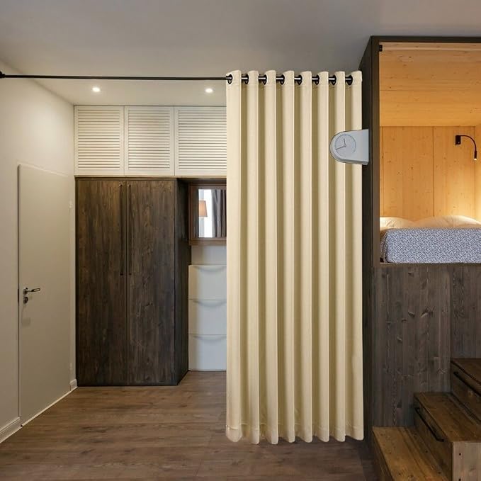 NICETOWN Room Divider Curtain Screen Partition, Noise Reduction Basement Curtain - Image 5