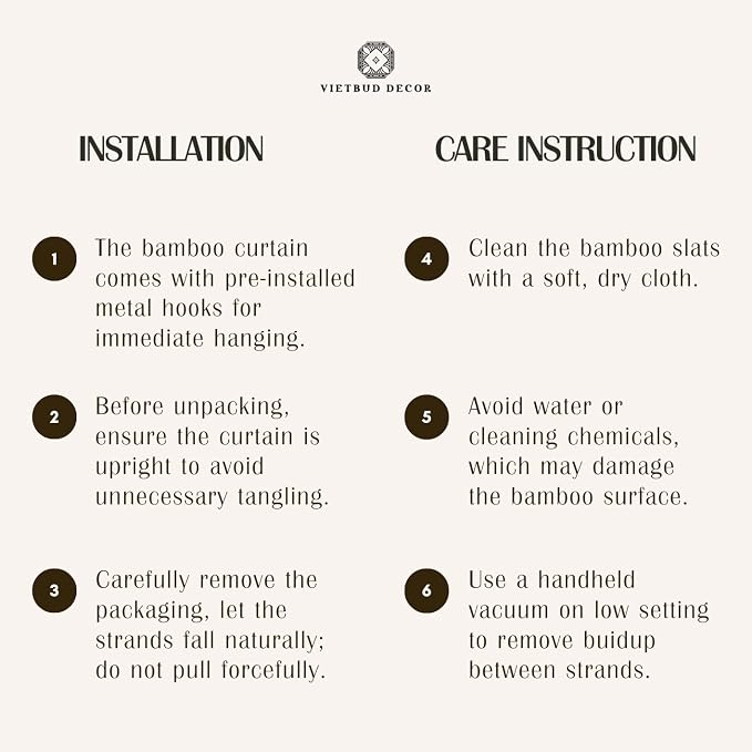 Vietbud Décor Fishing Art Bamboo Beaded Curtains - Image 8