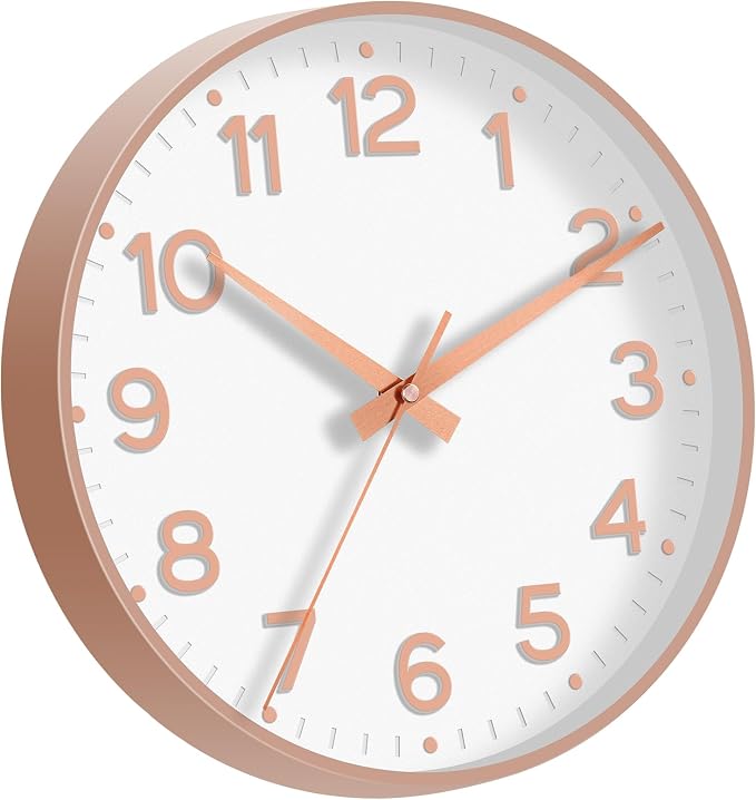 Roymnie Wall Clock, Silent Wall Clocks Battery Operated 8 Inch-Modern Non - Image 8