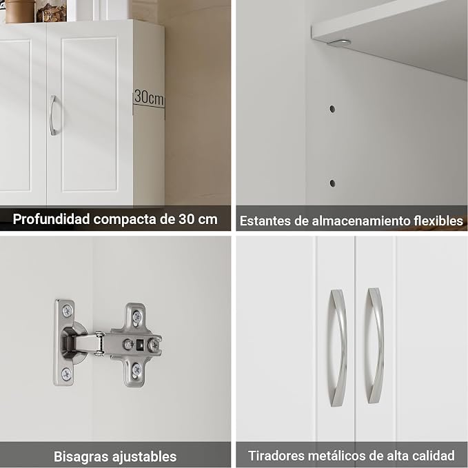 Haotian Wall Cabinet for Laundry Room, Wall Storage Medicine Cabinet for - Image 8