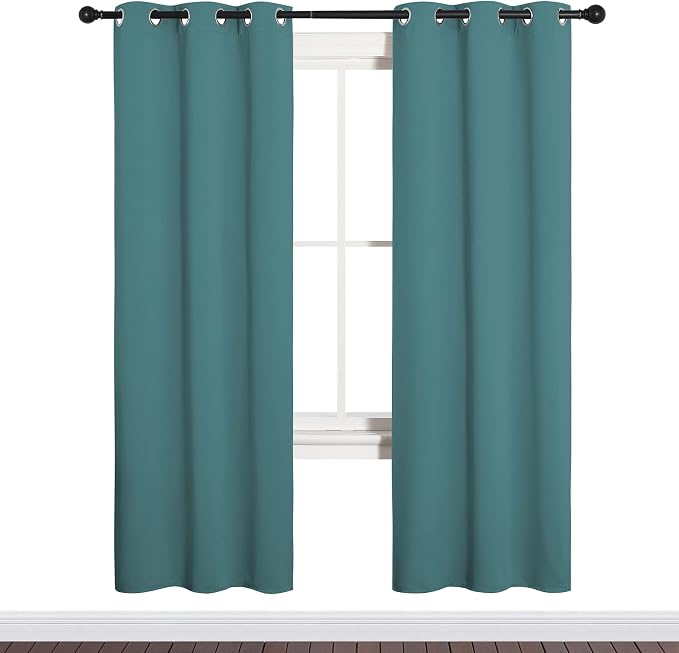 NICETOWN Bedroom Curtain Panels Blackout Draperies, Thermal Insulated Solid - Image 2