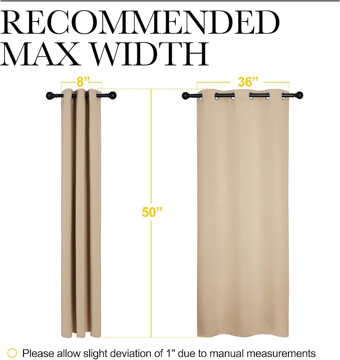 NICETOWN Room Darkening Draperies Window Curtain Panels, Thermal Insulated - Image 7