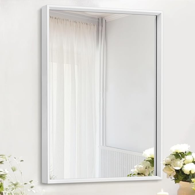 AAZZKANG Wall Mirror Large Rectangular White Mirrors by AAZZKANG