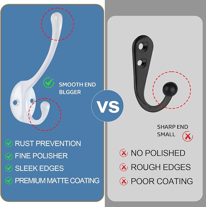 Wall Hooks for Hanging, for Living Room, Bedroom for Towel - Image 5