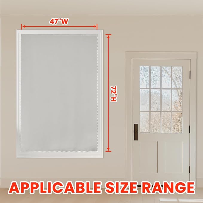 AJAZZ self Adhesive Portable 100% Blackout Curtains Simple and Easy to - Image 5