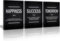 KAWAHONE Success Quotes Wall Art, Motivational Entrepreneur Tomorrow Poster by KAWAHONE