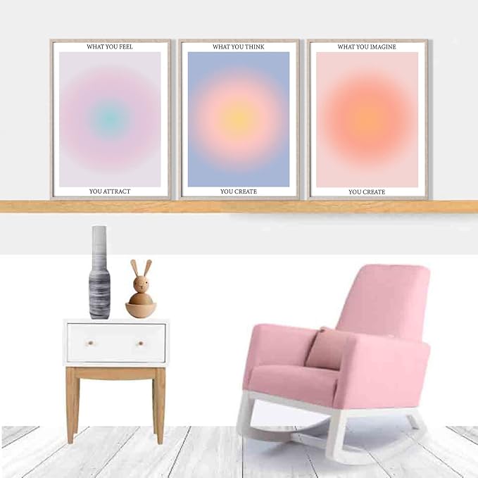 NCYEL 3 Colorful Abstract Posters Room Aesthetic Reiki Gradient Spiritual - Image 3