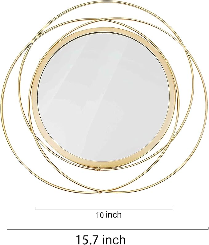 2 Set. Circle Mirrors for Wall Decor for Living Room Bedroom Bathroom Entryway - Image 6