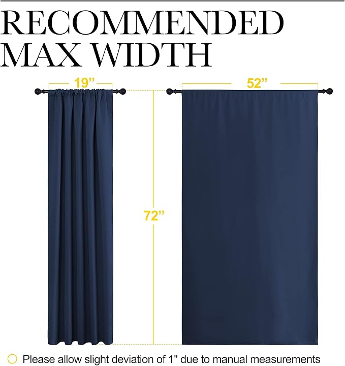 NICETOWN Window Curtains Blackout Draperies - Image 7