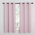 NICETOWN Baby Pink Blackout Curtains 48 inches Length by NICETOWN