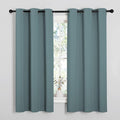 NICETOWN Modern Greyish Blue Blackout Curtains Noise Reducing, Thermal by NICETOWN