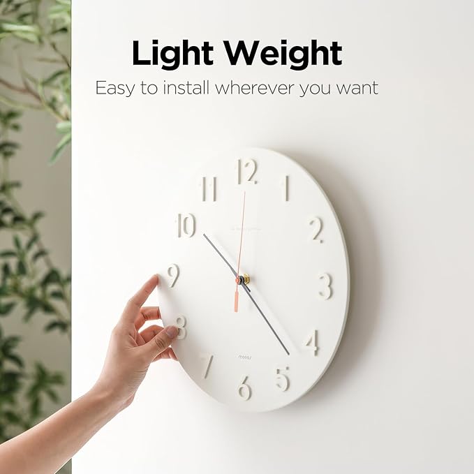 mooas 3D Numbers Modern Wall Clock - Image 5