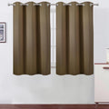 LEMOMO Brown Blackout Curtains/38 x 54 Inch/Set of Two Panels Grommet Living by Lemomo
