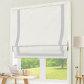 DEJAVU Roman Shades with Ribbon Border by DEJAVU