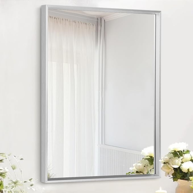 AAZZKANG Metal Frame Mirror Rectangle Wall Mounted Mirrors Decorative Modern by AAZZKANG