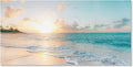 Goldfoilart Ocean Beach Sunset Canvas Wall Art by Goldfoilart
