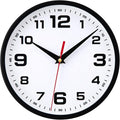 Wall Clock Silent Non-Ticking Modern Clocks Battery Operated 8 Inch Small by Warminn