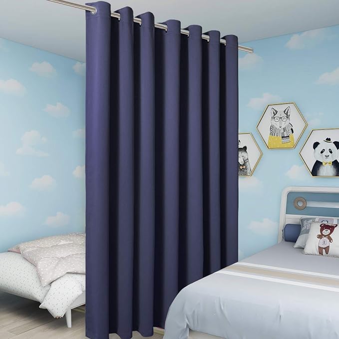 BONZER Room Divider Curtain Total Privacy Wall Extra Wide Thermal Insulated - Image 5