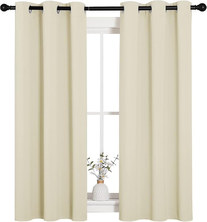 NICETOWN Room Darkening Draperies Window Curtain Panels, Thermal Insulated - Image 2