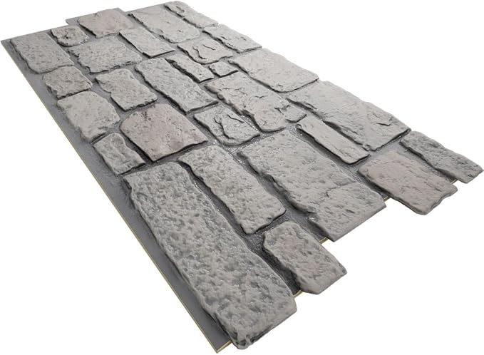 EverStone Cobblestone Faux Stone Panel, Morning Dove Color - Image 6