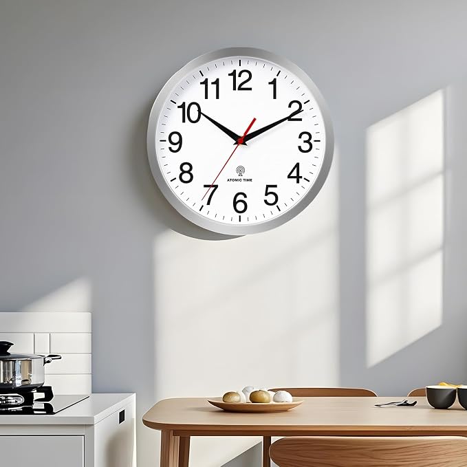 Rohioue Atomic Wall Clock Modern 12 Inch Battery Operated Analog Clock - Image 6