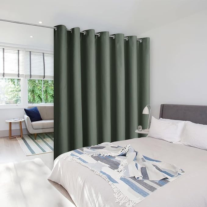 NICETOWN Loft Noise Blocking Room Divider Curtain Screen Partitions, Basement by NICETOWN