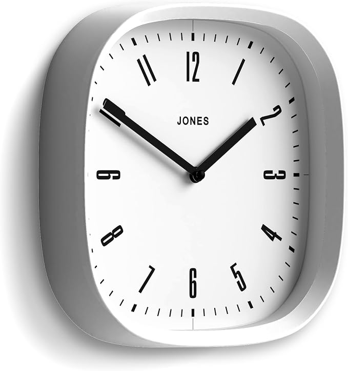 JONES CLOCKS® Marvel Wall Clock | Modern Retro Rounded Square Clock | 10 inch | - Image 2