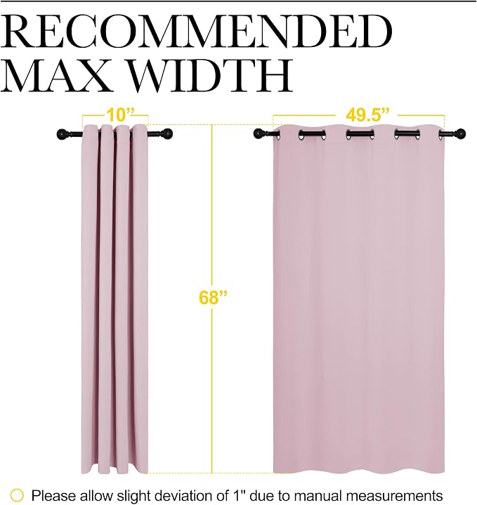 NICETOWN Blackout Curtain Panels - Image 7