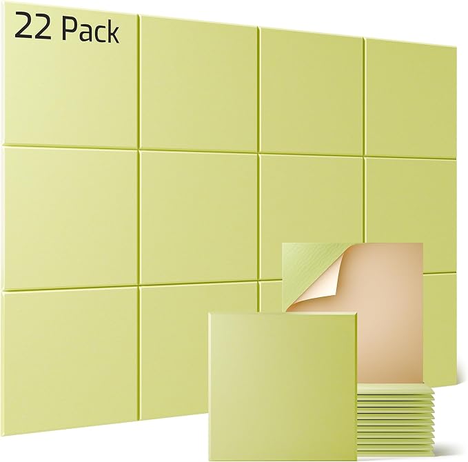 Sonicism 22 Pack Acoustic Wall Panels by Sonicism