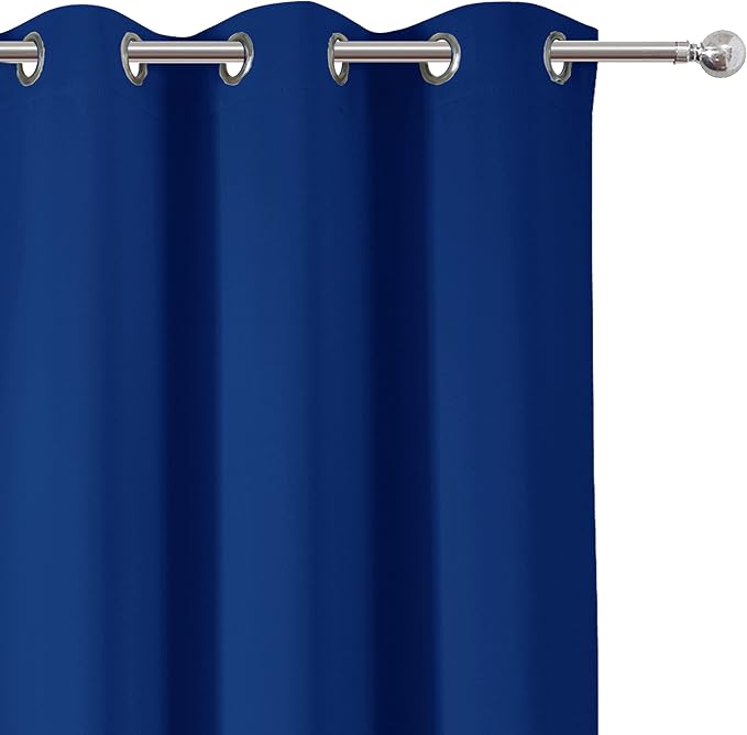 LEMOMO Blackout Curtains 38 x 84 inch/Royal Blue Curtains Set of 2 - Image 7