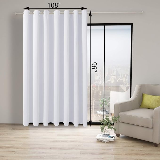 BONZER Room Divider Curtain Screen Partitions Light Reducing Wall Wide Blackout - Image 4