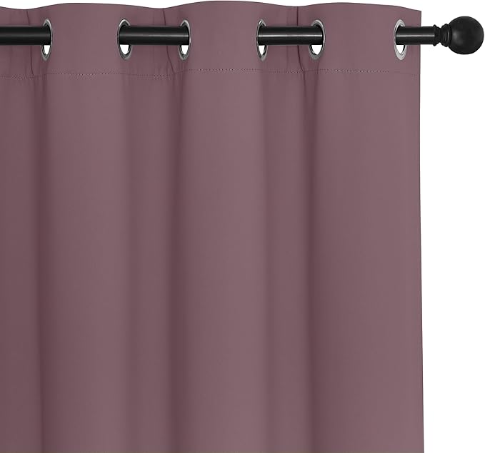 NICETOWN Dry Rose Blackout Curtains - Image 7