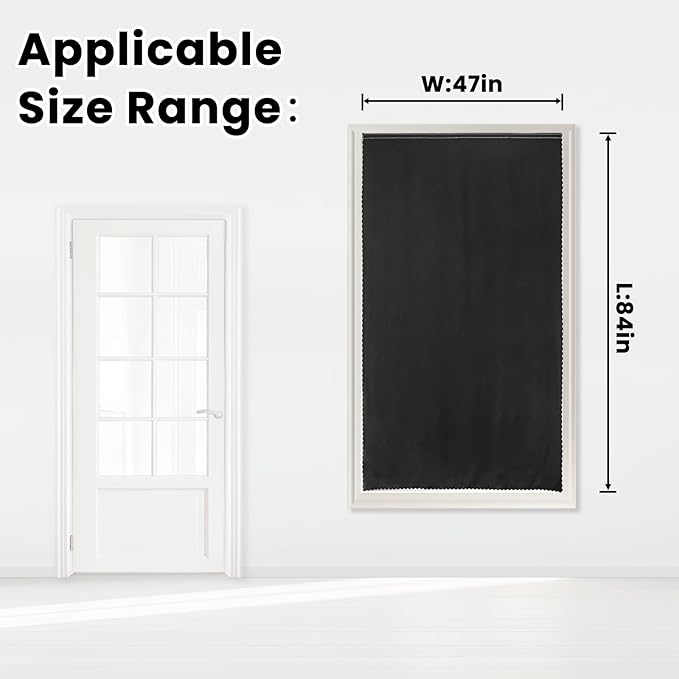 Adhesive Blackout Curtains- Self Stick Curtain No Rod Needed Easy to Hang - Image 7