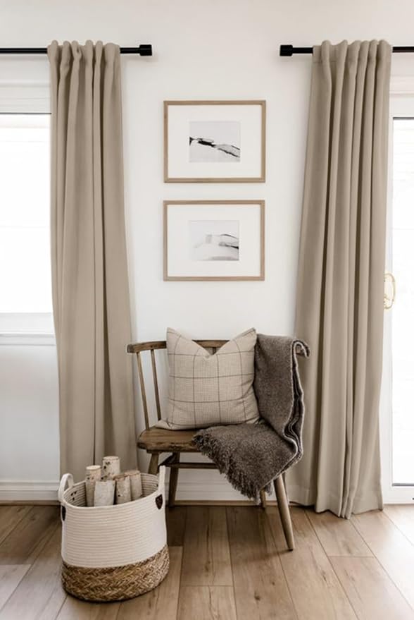 100% Blackout Shield Linen Blackout Curtains - Image 6