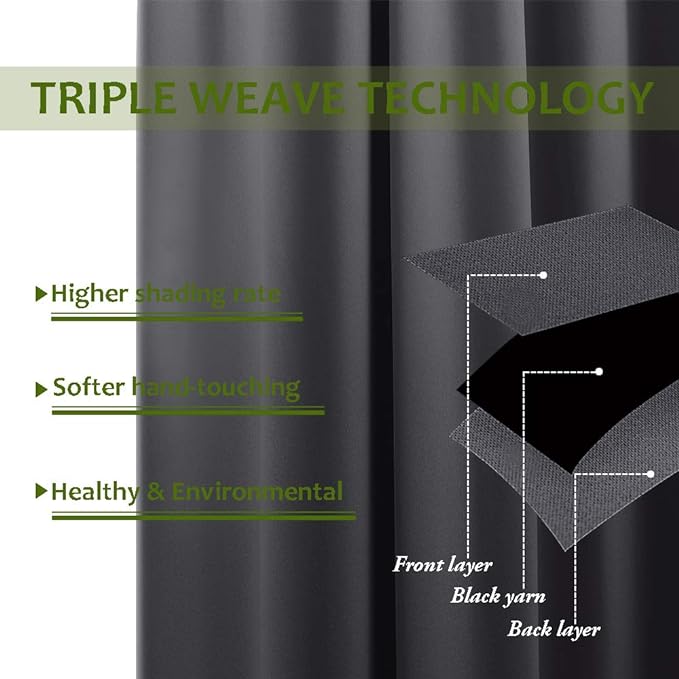 NICETOWN Floor to Ceiling Curtains, Room Divider Curtain Screen Partitions - Image 3