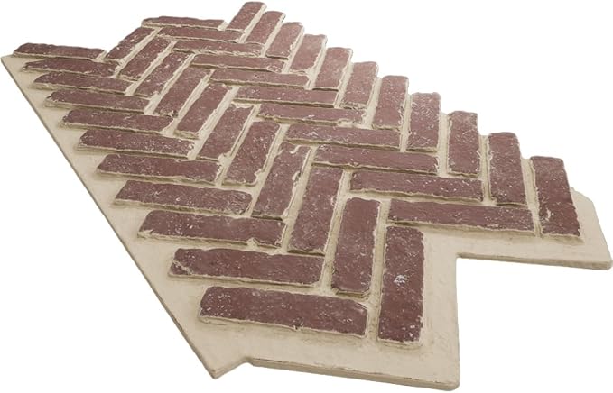 EverStone Herringbone Faux Brick Panel, 46 1/2"W x 25 1/4"H x 1"D, Old Town - Image 6
