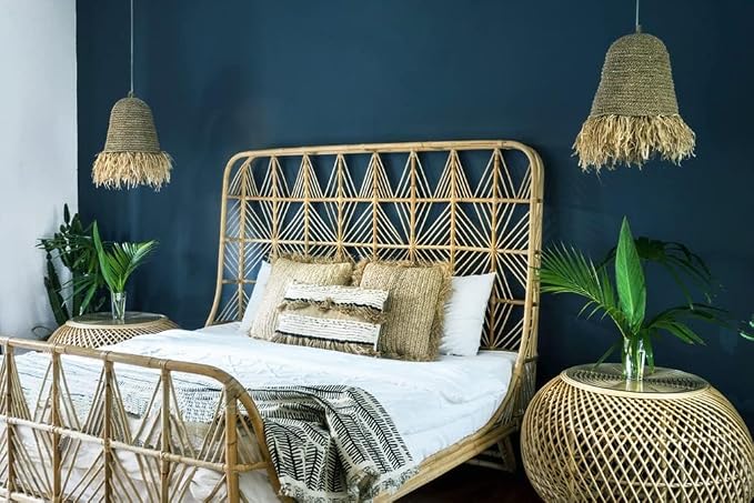 Safiyya 393"x17.7" Dark Blue Peel and Stick Wallpaper Blue Contact Paper Solid - Image 6