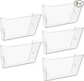 Gawerk Clear Acrylic Single Pocket, Plastic Hanging Wall Mount File Holder by Gawerk