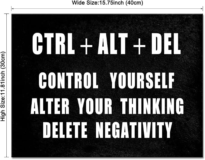 Pyradecor Motivational CTRL+ALT+DEL Classroom Positive Quotes Inspirational - Image 7