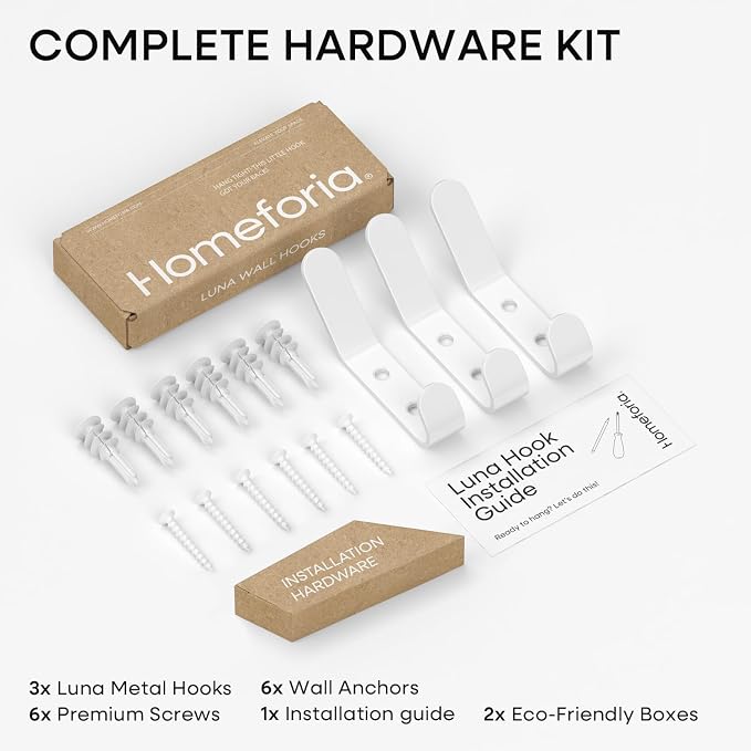 Homeforia Wall Coat Hook Rack - Image 5