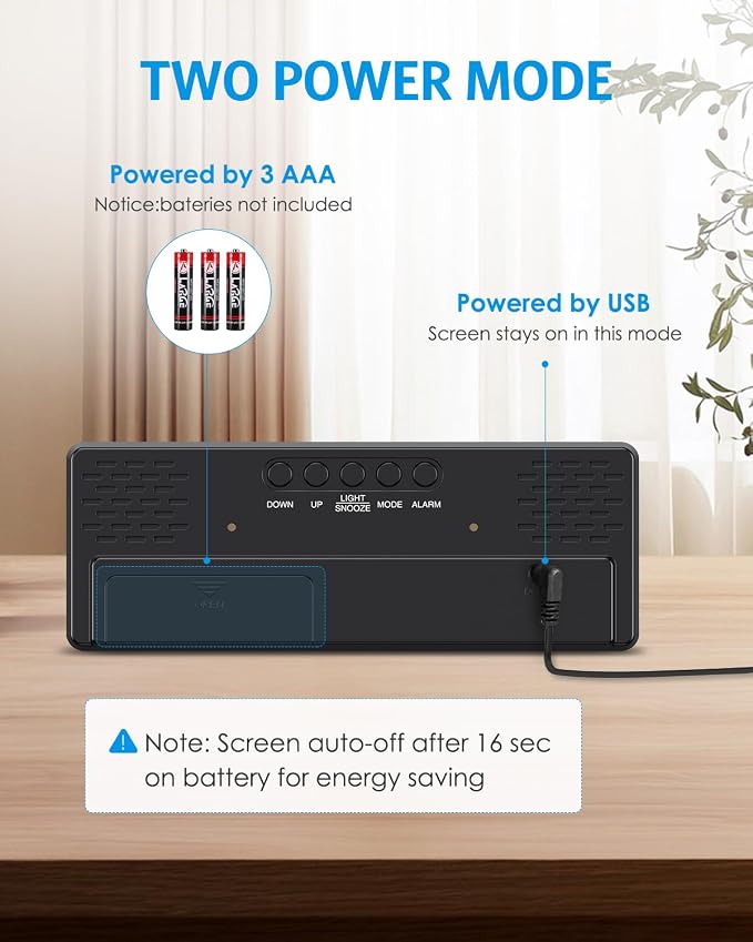 AMIR Upgraded Digital Alarm Clocks - Image 3