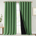 NICETOWN 100% Blackout Blinds, 70 inches x 108 inches, Forest Green, Laundry by NICETOWN