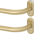 2 Pack Curtain Rods 36-88 Inch, 1 Inch Adjustable Heavy Duty Room Darkening by Wolistsa