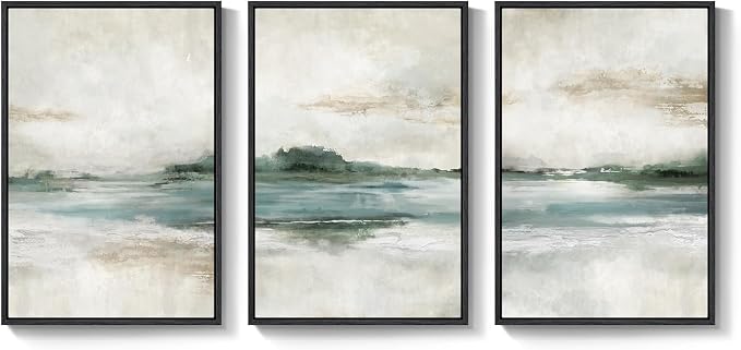 Large Framed Abstract Nature Landscape Wall Art - Image 9