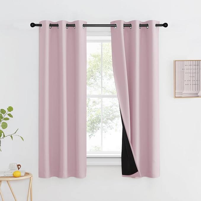NICETOWN 100% Blackout Window Curtain Panels, Heat and Cold Blocking Drapes by NICETOWN