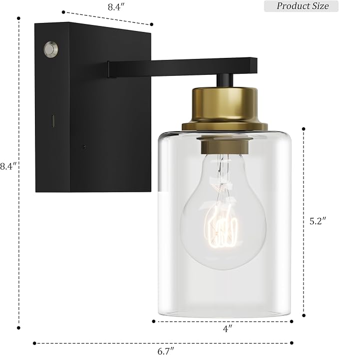 Battery Operated Wall Sconce Set of 2, Easy Install Dimmable Wireless Wall Lamps - Image 3