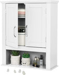 VINGLI Bathroom Wall Cabinet 21"x8.5"x25" Modern White Medicine Wall Mount by VINGLI