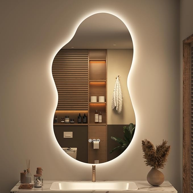 SMIROR Irregular Backlit Bathroom Mirror by SMIROR