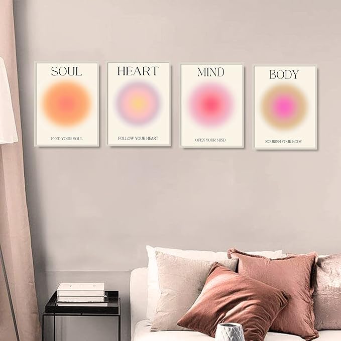 NCYEL 4 colorful abstract halo posters angel number positive energy - Image 5