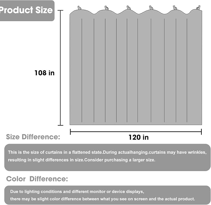 Room Divider Blackout Curtain Track Curtains Wall Dividers Panels Screen - Image 6